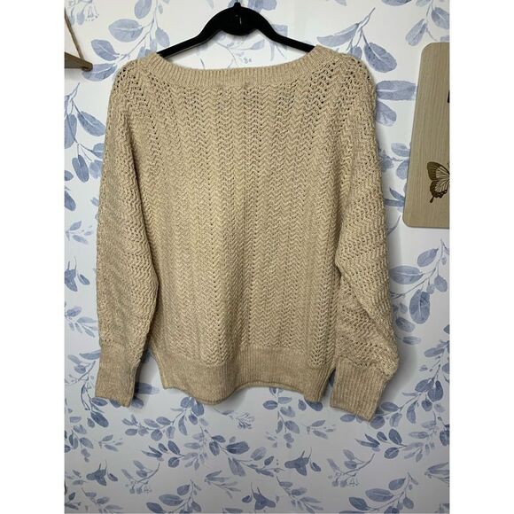 Nicole Miller Cream Knit Sweater NWT Size XS - Picture 6 of 6